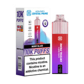 Crystal Prime Aura Bar 10K Prefilled Pod Kit - Berry Blaze